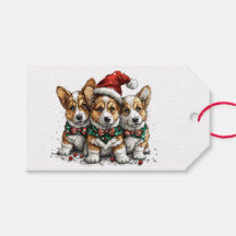Feliz Natal Filhotes de Pembroke Welsh Corgi
