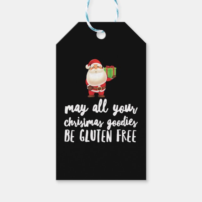 Etiqueta Para Presente Feliz Natal Gluten Livre (Frente)