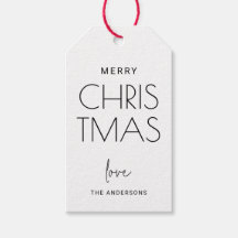 Feliz Natal Minimalista | Favor de Férias Moderno