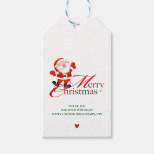 Etiqueta Para Presente Feliz Natal Obrigado Por Compra Simples