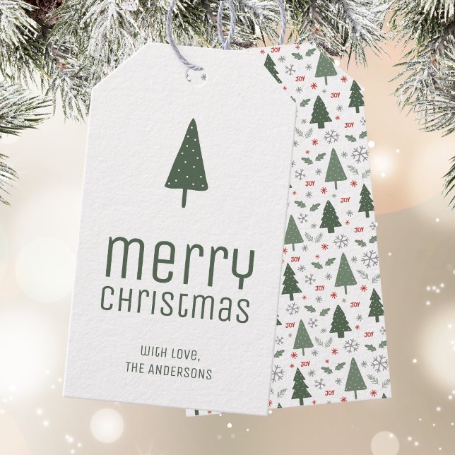 Etiqueta Para Presente Feliz Natal Personalizado (Merry Christmas Personalized Gift Tags)