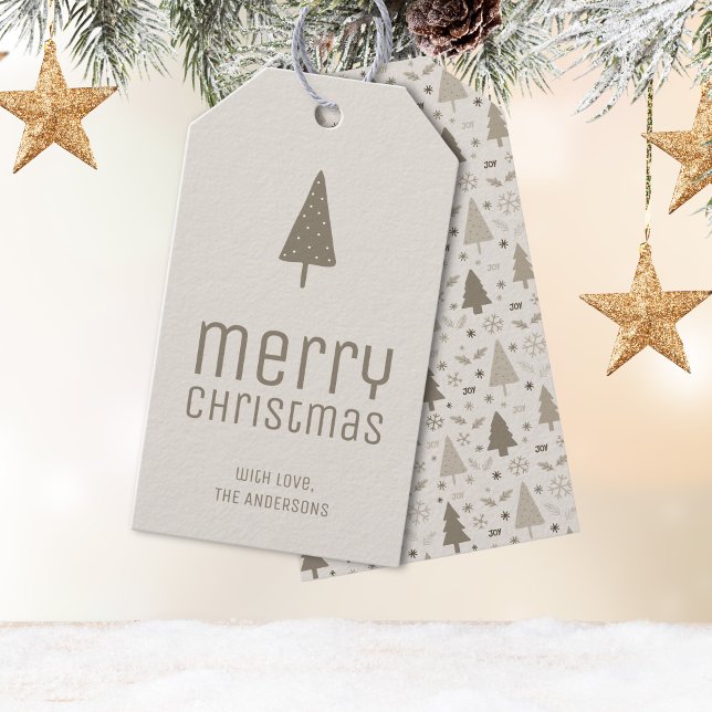 Etiqueta Para Presente Feliz Natal Personalizado (Merry Christmas Personalized Gift Tags)