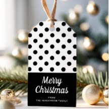 Feliz Natal Preto E Branco Moderno