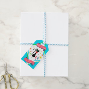 Etiqueta Para Presente Feliz Natal Retro Siamese