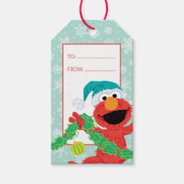 Etiqueta Para Presente Feliz Natal Scribble Elmo