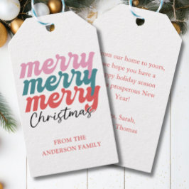 Etiqueta Para Presente Feliz Natal! Tipografia em negrito