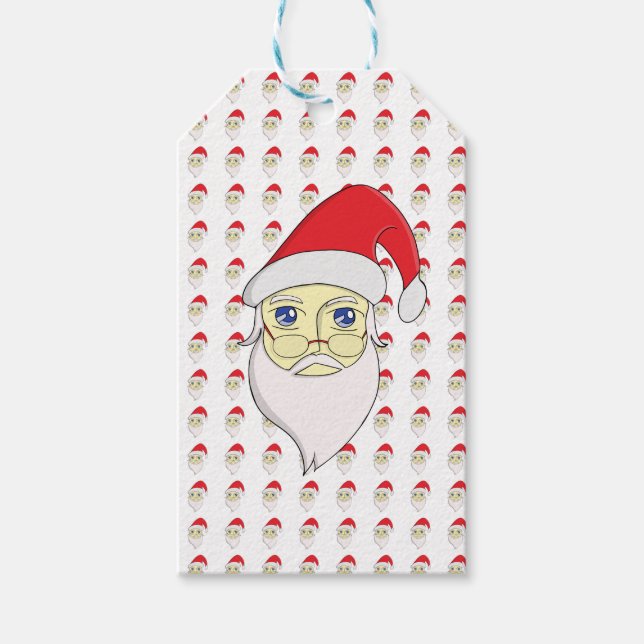 Etiqueta Para Presente Feliz Papai noel de Natal (Frente)