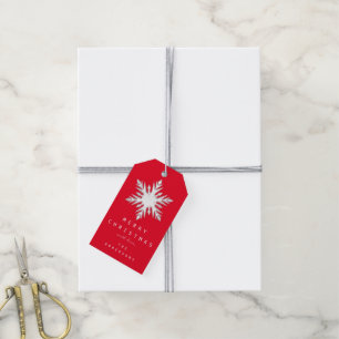 Etiqueta Para Presente Feliz Para Dar Nome À Cinza Vermelha Natal Feriad