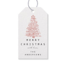 Feliz Para Nome Da Árvore De Natal Holiday Rosa Wh