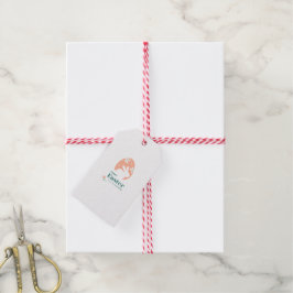 Etiqueta Para Presente Feliz Páscoa – Coelho & Ovo Desenho Floral