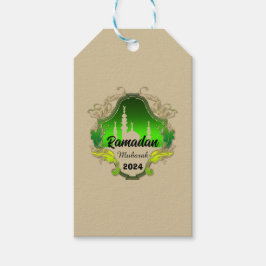 Etiqueta Para Presente Feliz Ramadan Mubarak Kareem personalizado em 2024