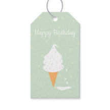 Feliz Sorvete de aniversário Cone Sprinkles Bolinh