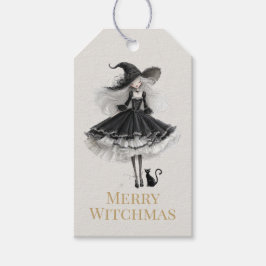 Etiqueta Para Presente Feliz Witchmas – Etiqueta de Presente de Bruxa Gót