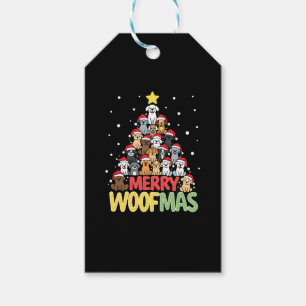 Etiqueta Para Presente Feliz Woofmas - Feliz Natal Para Amantes de Cães (