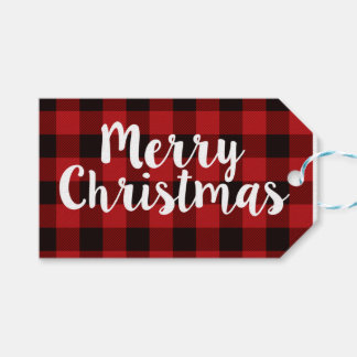 Etiqueta Para Presente Feliz Xadrez de Natal | Marcas