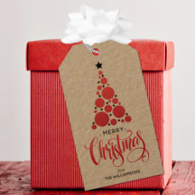 Feriado de Árvore de Natal Vermelho Moderno