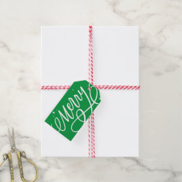 Etiqueta Para Presente Feriado de Feliz de Script Sparkly