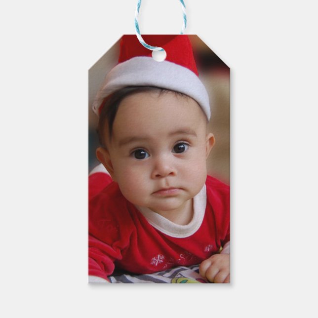 Etiqueta Para Presente Feriado de Natal Personalizado (Frente)
