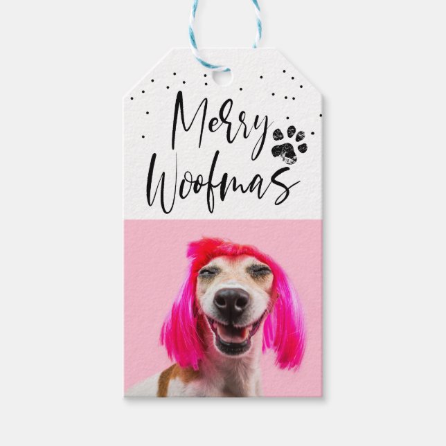 Etiqueta Para Presente Feriado de Natal Personalizado Pet 2 (Frente)