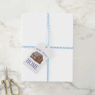 Etiqueta Para Presente Feriado em Home Sweet Gingerbird House