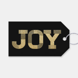 Etiqueta Para Presente Feriado Moderno da Alegação Glitter Dourada do Blo