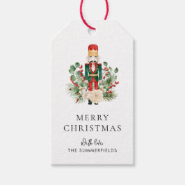 Etiqueta Para Presente Feriados de Natal - Script Festivo do Noz-cracker