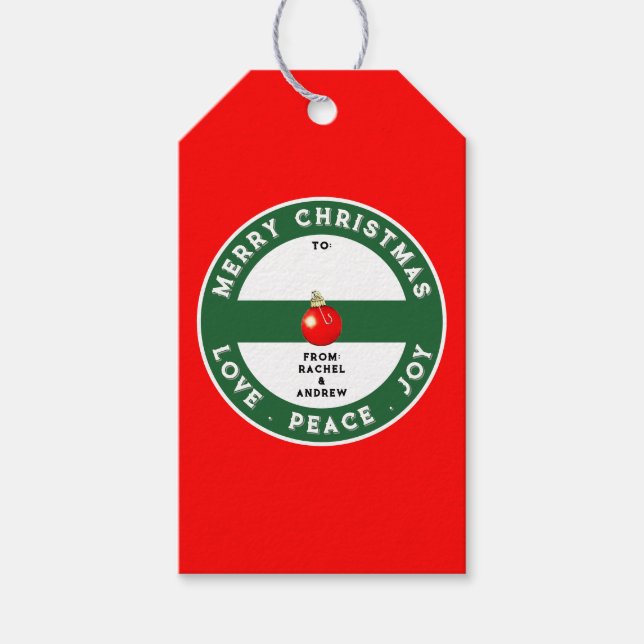 Etiqueta Para Presente Férias de Natal (Frente)
