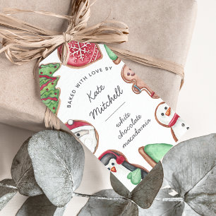 Etiqueta Para Presente Férias de Natal Personalizadas cozinhando