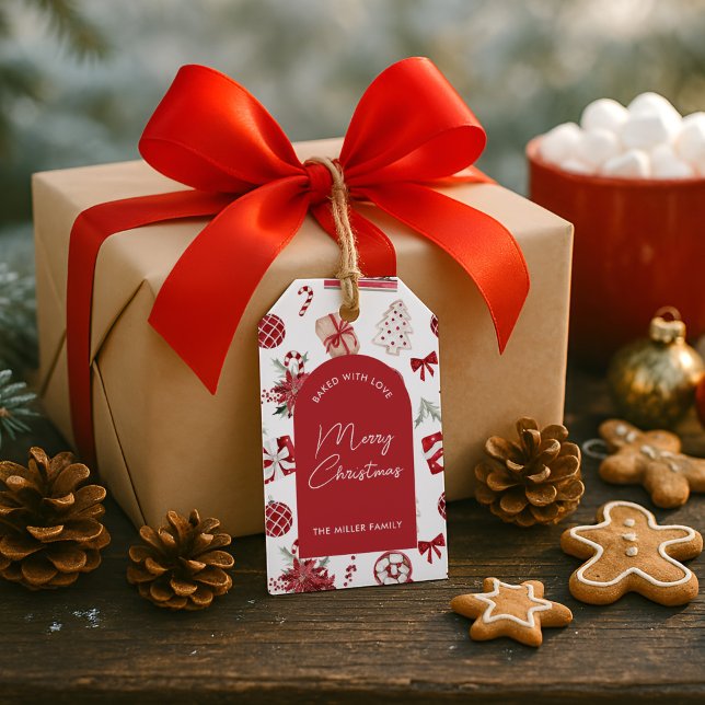 Etiqueta Para Presente Férias de Natal Personalizadas cozinhando (Criador carregado)