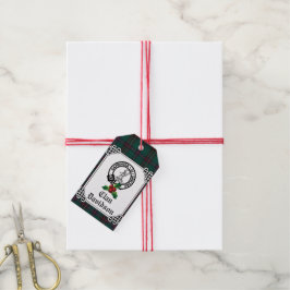 Etiqueta Para Presente Férias do Brasão da Clan Davidson e Tartan