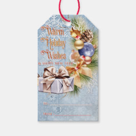 Etiqueta Para Presente Férias Quentes de Natal Presas e Bolas Quentes