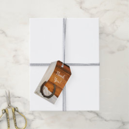 Etiqueta Para Presente Ferradura e Marca de Favor do Casamento do Barn Oc