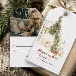 Etiqueta Para Presente Fesage Vintage Boho Family Christmas Watercolor<br><div class="desc">Este Natal será um pouco mais brilhante com estas modernas etiquetas de presentes da época de natação,  como a vintage,  dos nossos Natais vintages modernos Boho,  acima.</div>