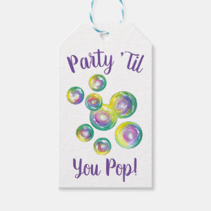 Etiqueta Para Presente Festa até você Pop Bubble Wand Birthday