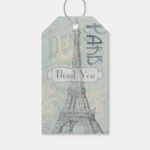 Etiqueta Para Presente Festa Corporativa de Paris adicione logotipo