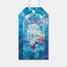 Etiqueta Para Presente Festa das Luzes de Hanukkah