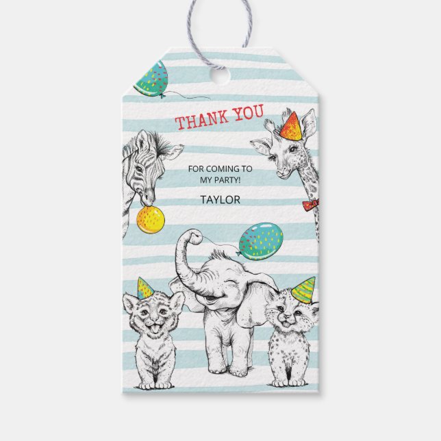 Etiqueta Para Presente Festa de 5 de Etiqueta de Presente (Frente)