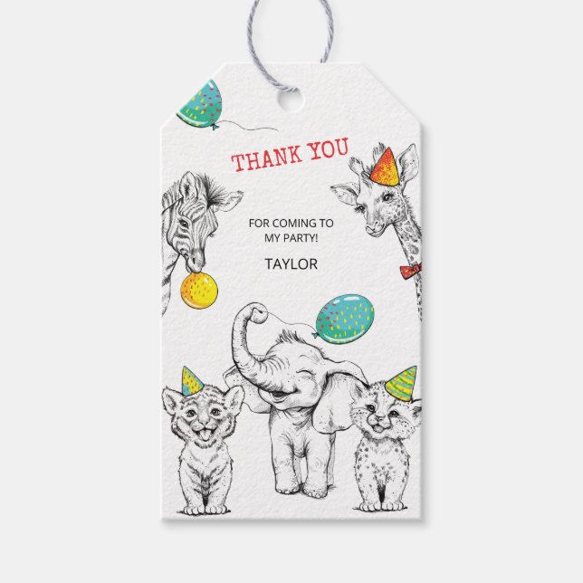 Etiqueta Para Presente Festa de 5 de Etiqueta de Presente (Frente)