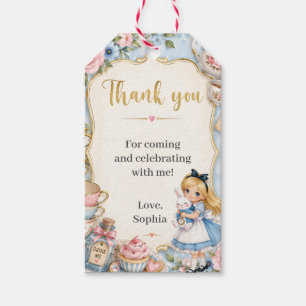 Etiqueta Para Presente Festa de Aniversário da Alice no País das Maravilh