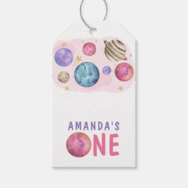 Etiqueta Para Presente Festa de aniversário da Galaxy Space Girl