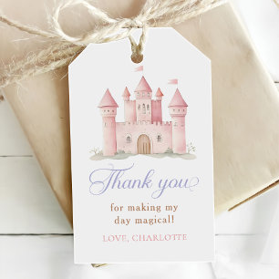 Etiqueta Para Presente Festa de Aniversário da Menina do Castelo da Princ