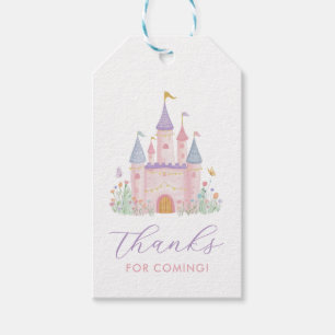 Etiqueta Para Presente Festa de Aniversário da Princesa Castelo Encantado