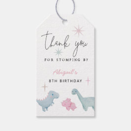 Etiqueta Para Presente Festa de Aniversário das Meninas Dinossauros 