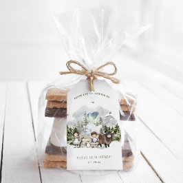 Etiqueta Para Presente Festa de Aniversário de Aventura no Ártico