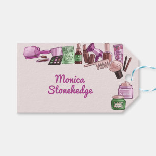 Etiqueta Para Presente Festa de aniversário de beleza spa