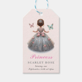 Etiqueta Para Presente Festa de aniversário de conto de fadas da princesa