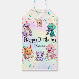 Etiqueta Para Presente Festa de aniversário de criança da escola de dinos