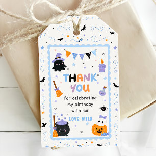 Etiqueta Para Presente Festa de Aniversário de Halloween da Abóbora