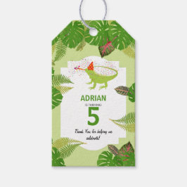 Etiqueta Para Presente Festa de aniversário de Iguana Lizard para Animais