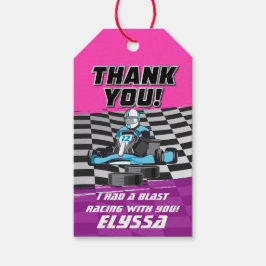 Etiqueta Para Presente Festa de aniversario de meninas do Carro de Corrid